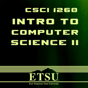 CSCI 1260 - Intro to Computer Science II